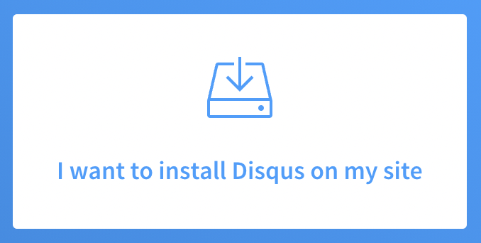 Install Disqus on my Site